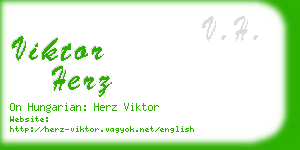 viktor herz business card